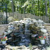 Exterior Stone Veneer Water Fountain